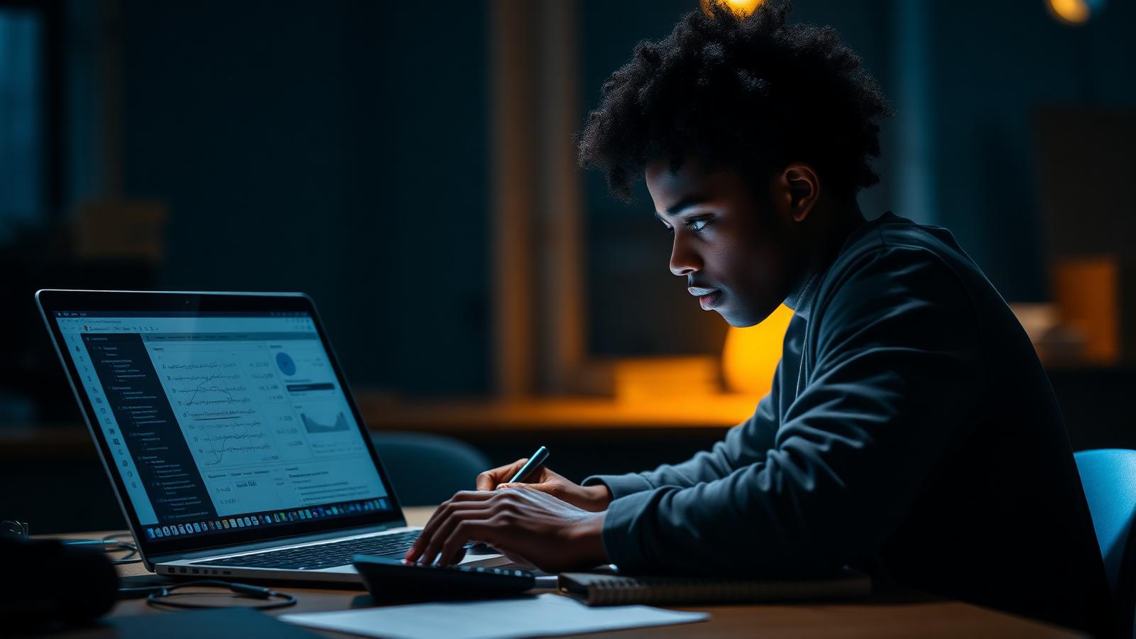 Student mastering Cambridge mathematics with STEM GUY